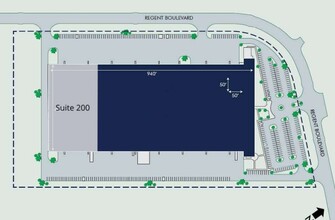 2500 Regent Blvd, Dallas, TX for lease Floor Plan- Image 2 of 2