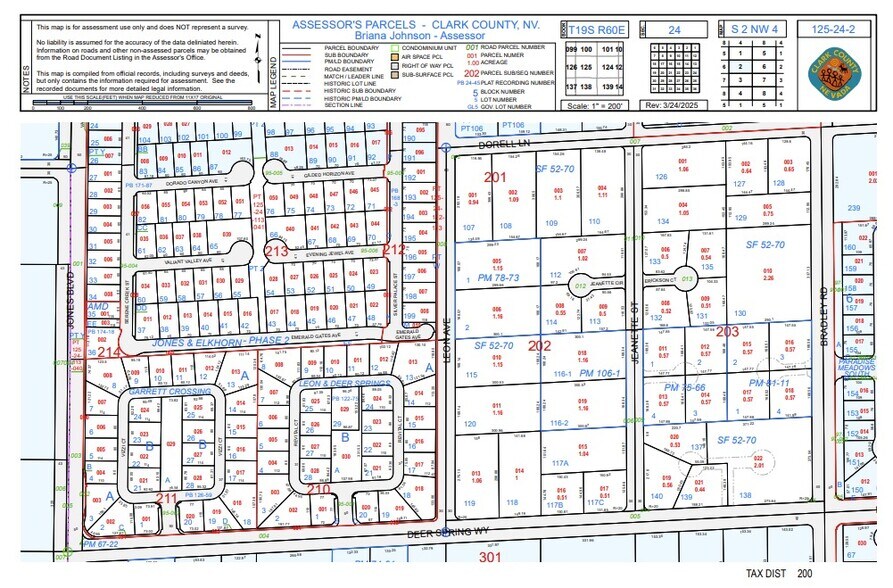 5588 Deer Springs way, Las Vegas, NV à vendre - Plan cadastral - Image 3 de 3