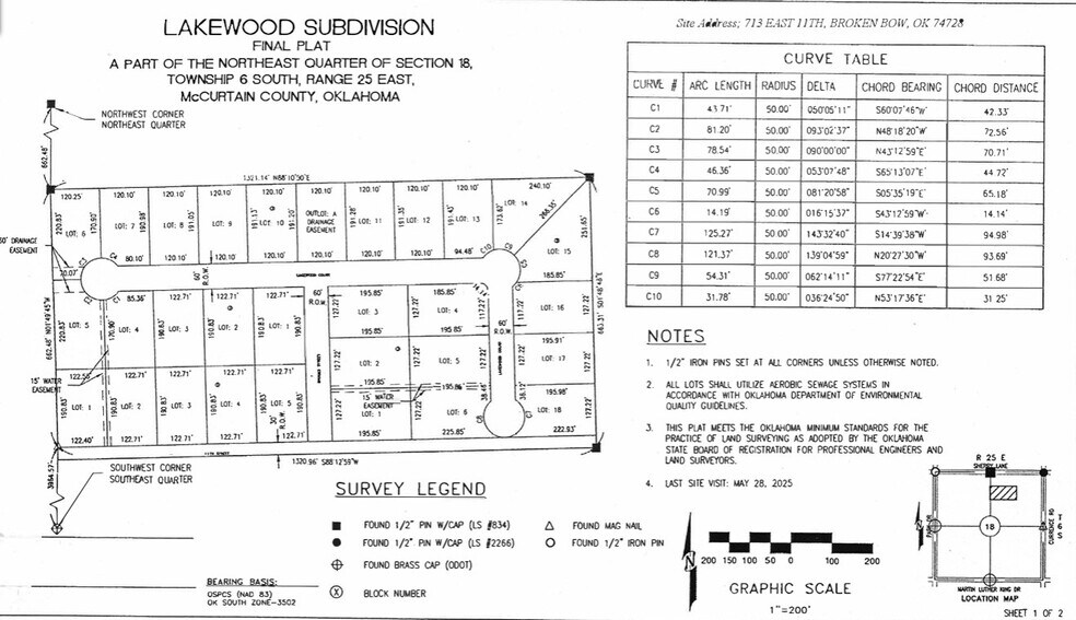 713 11th Street, Broken Bow, OK à vendre - Photo du bâtiment - Image 1 de 1