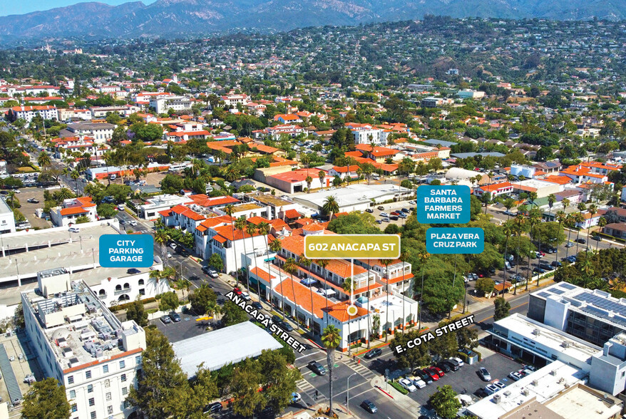 602 Anacapa St, Santa Barbara, CA for lease - Aerial - Image 2 of 3