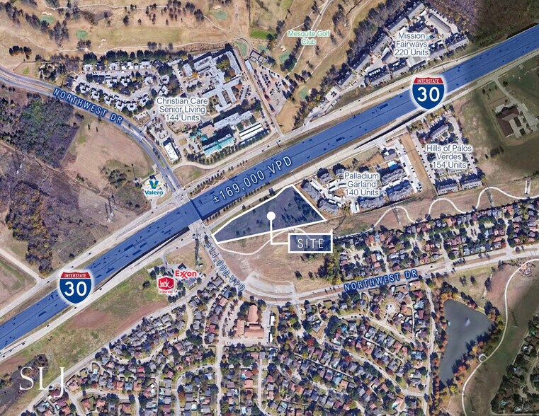 E Interstate 30, Mesquite, TX à vendre - Aérien - Image 2 de 5