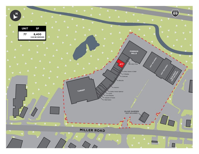 3527-3593 Miller Rd, Flint, MI à louer - Plan de site - Image 2 de 4