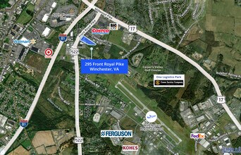 295 Front Royal Pike, Winchester, VA - AERIAL  map view