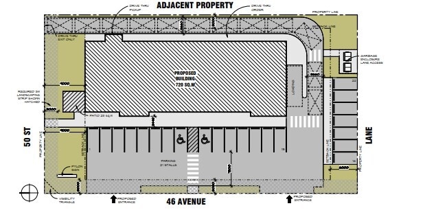 4824 46 Av, Innisfail, AB for lease - Site Plan - Image 2 of 3