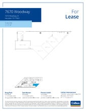 7670 Woodway Dr, Houston, TX à louer Plan d’étage- Image 1 de 1