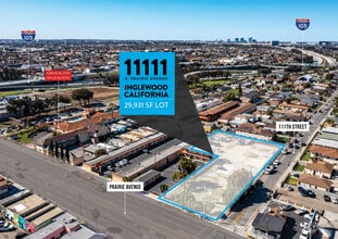 11111 S Prairie Ave, Inglewood, CA - Aerial map view