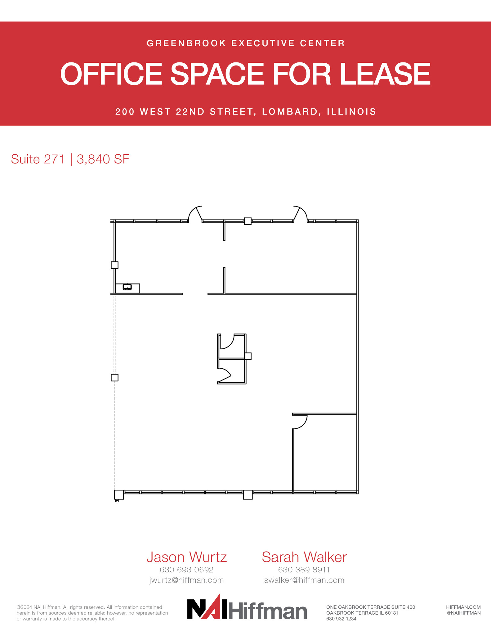 200 W 22nd St, Lombard, IL à louer Plan d  tage- Image 1 de 2