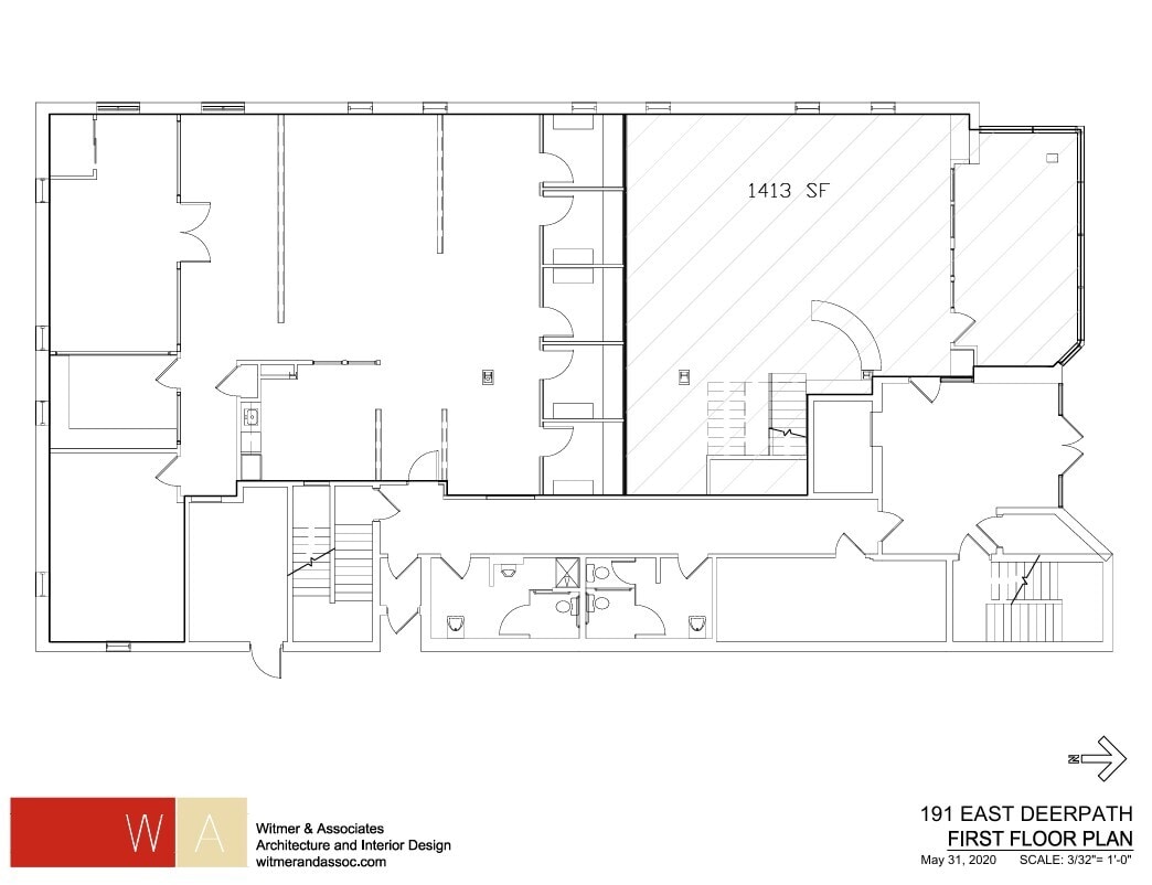 191 E Deerpath Rd, Lake Forest, IL à louer Plan d’étage- Image 1 de 7