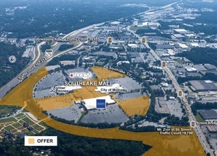 1000-2460 Southlake Mall, Morrow, GA - AERIAL  map view - Image1