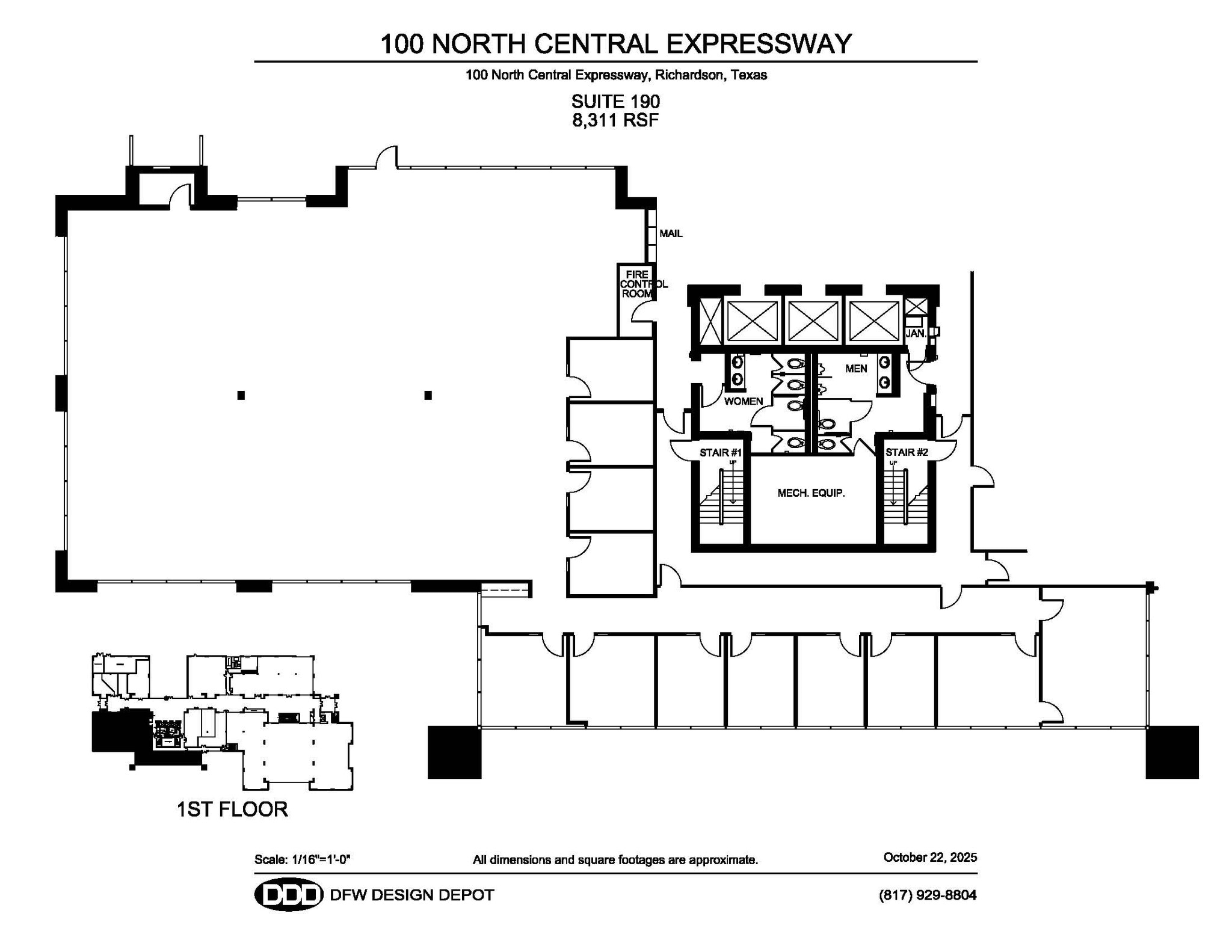 100 N Central Expy, Richardson, TX for lease Floor Plan- Image 1 of 3