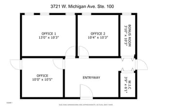 3721 W Michigan Ave, Lansing, MI à louer Plan d’étage- Image 1 de 10