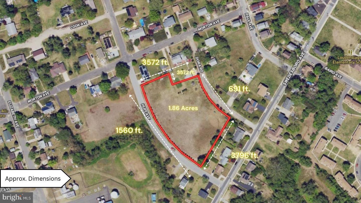0 Dora & Huff  Road, Paulsboro, NJ à vendre Aérien- Image 1 de 4