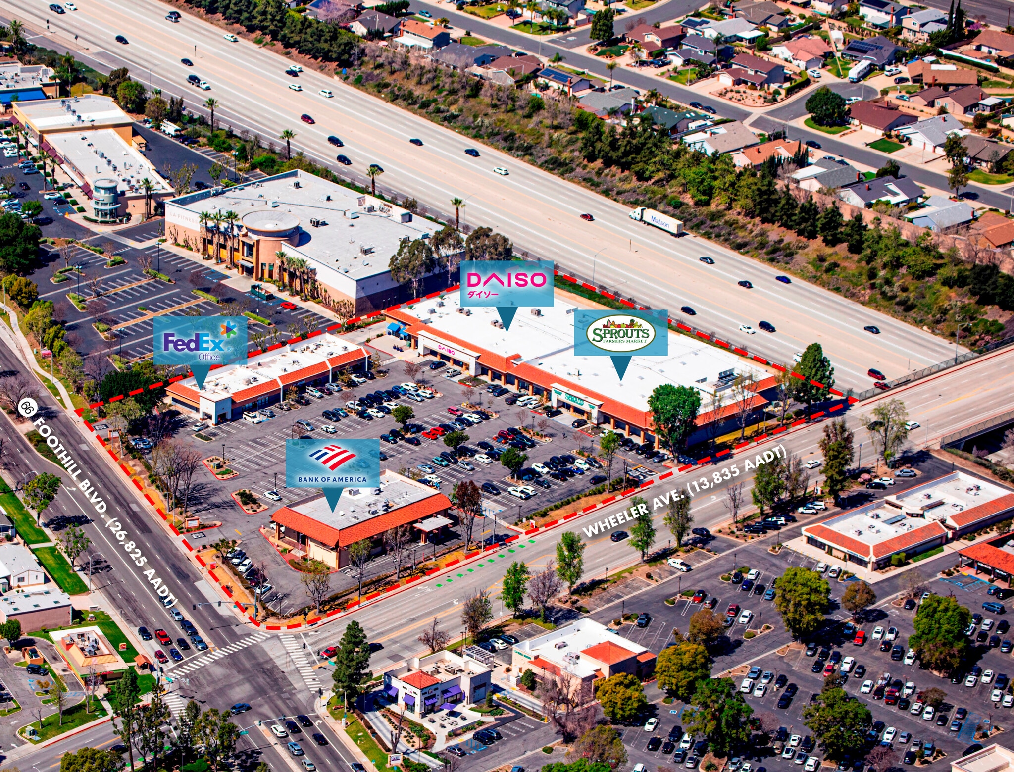Foothill Plaza portfolio of 3 properties for sale on LoopNet.ca Aerial- Image 1 of 8
