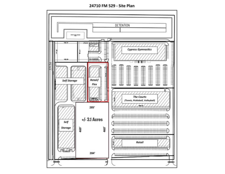 24652 FM 529, Katy, TX for lease - Floor Plan - Image 2 of 3