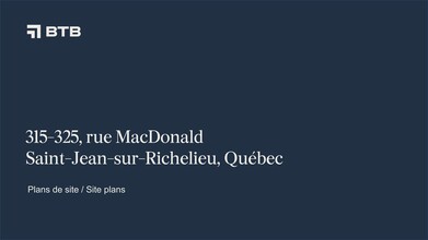 315 Rue Macdonald, St-Jean, QC à louer Plan de site- Image 1 de 1