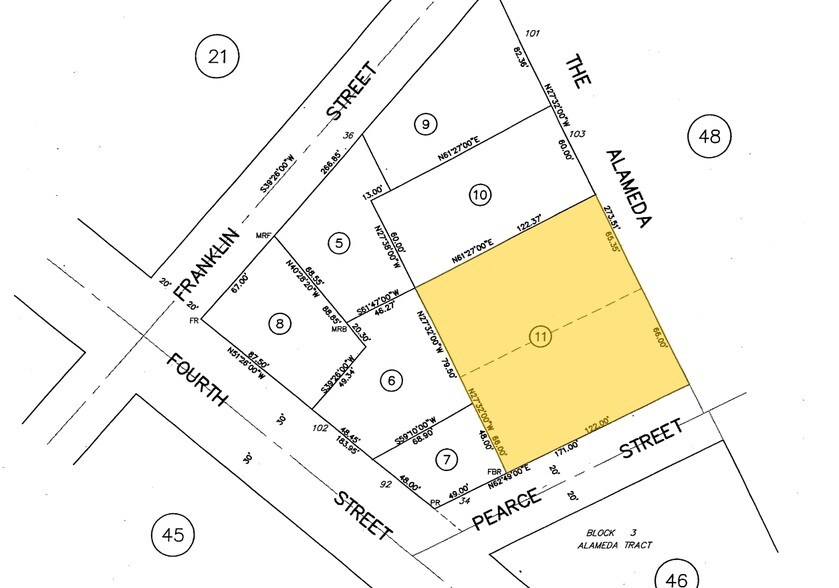107 The Alameda, San Juan Bautista, CA for lease - Plat Map - Image 2 of 4