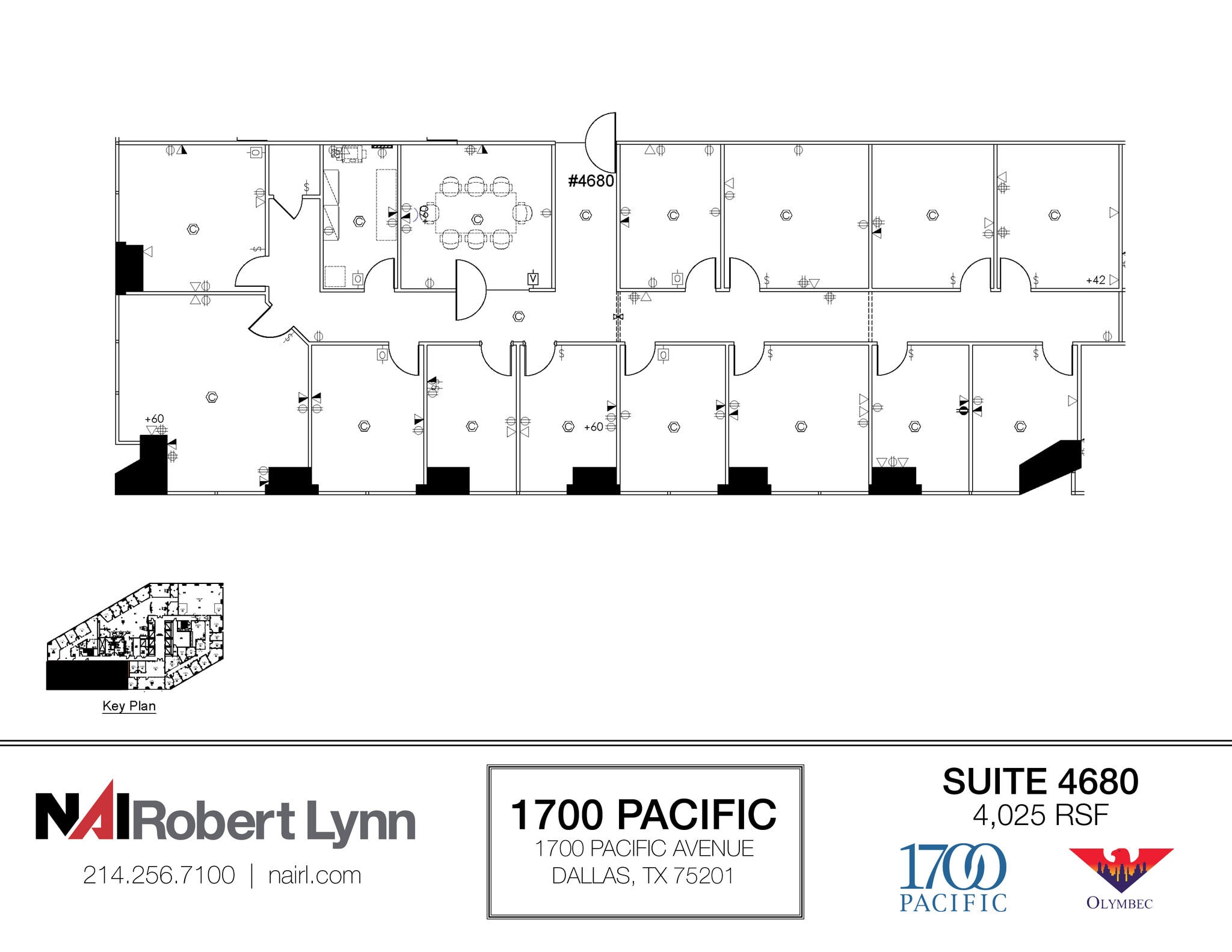 1700 Pacific Ave, Dallas, TX for lease Floor Plan- Image 1 of 1