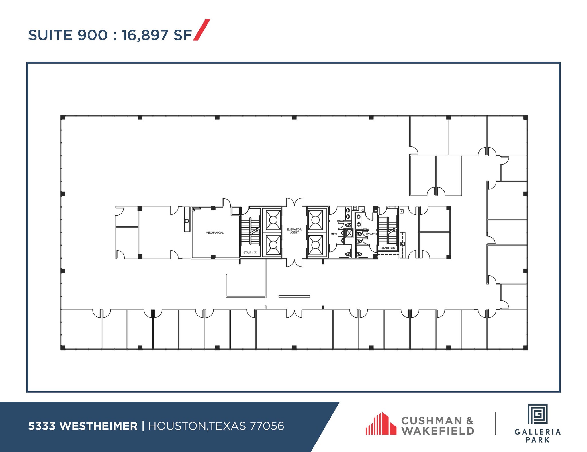 5251 Westheimer Rd, Houston, TX à louer Plan d  tage- Image 1 de 1