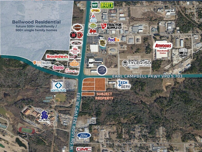 1902 S Southwest Loop 323, Tyler, TX à vendre - Aérien - Image 2 de 2