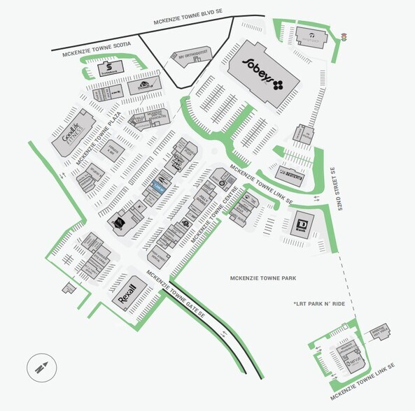 20 Mckenzie Towne Ave SE, Calgary, AB à louer - Plan de site - Image 1 de 24