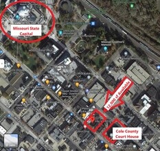 227 E High St, Jefferson City, MO - AERIAL  map view