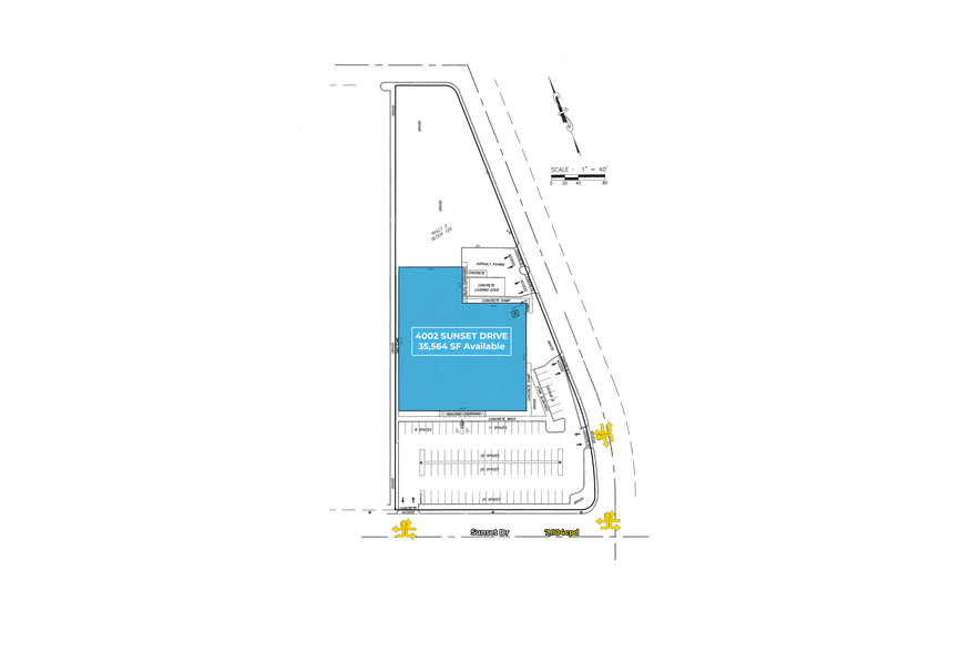 4002 Sunset Dr, San Angelo, TX à louer - Plan de site - Image 2 de 3