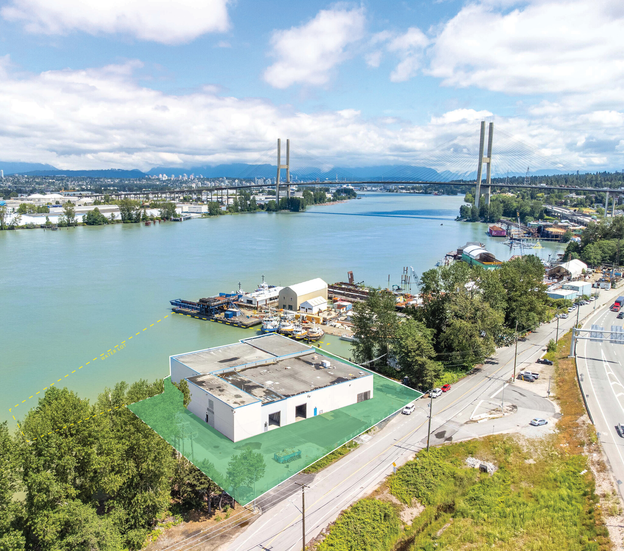 9829 River Rd, Delta, BC for lease Aerial- Image 1 of 10