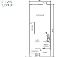 11110 Petal St, Dallas, TX for lease Floor Plan- Image 1 of 4