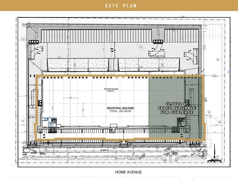 5255-5311 E Home Ave, Fresno, CA à louer Plan d’étage- Image 1 de 1
