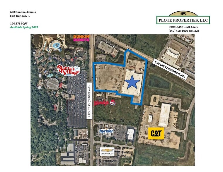 620 Dundee Ave, Dundee, IL for lease - Aerial - Image 2 of 4