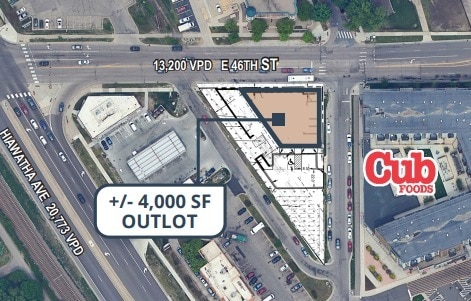 E 46th St, Minneapolis, MN à louer Plan de site- Image 1 de 1