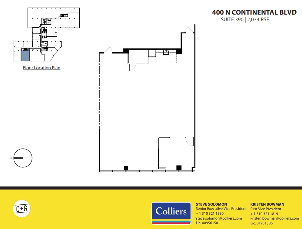 300 Continental Blvd, El Segundo, CA for lease Floor Plan- Image 1 of 1