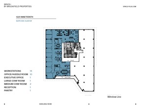 1220 19th St NW, Washington, DC à louer Plan d  tage- Image 1 de 1