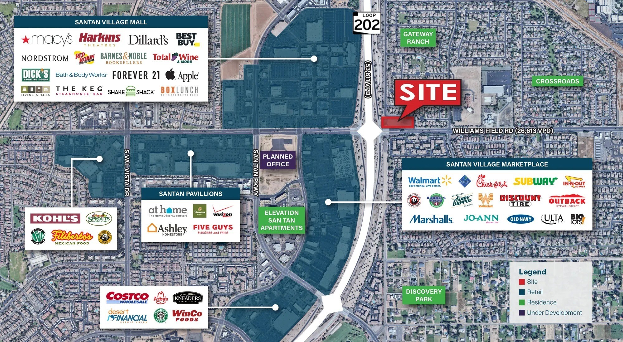 NEC Santan Loop 202 & Williams Field Rd, Gilbert, AZ à vendre Photo du bâtiment- Image 1 de 8