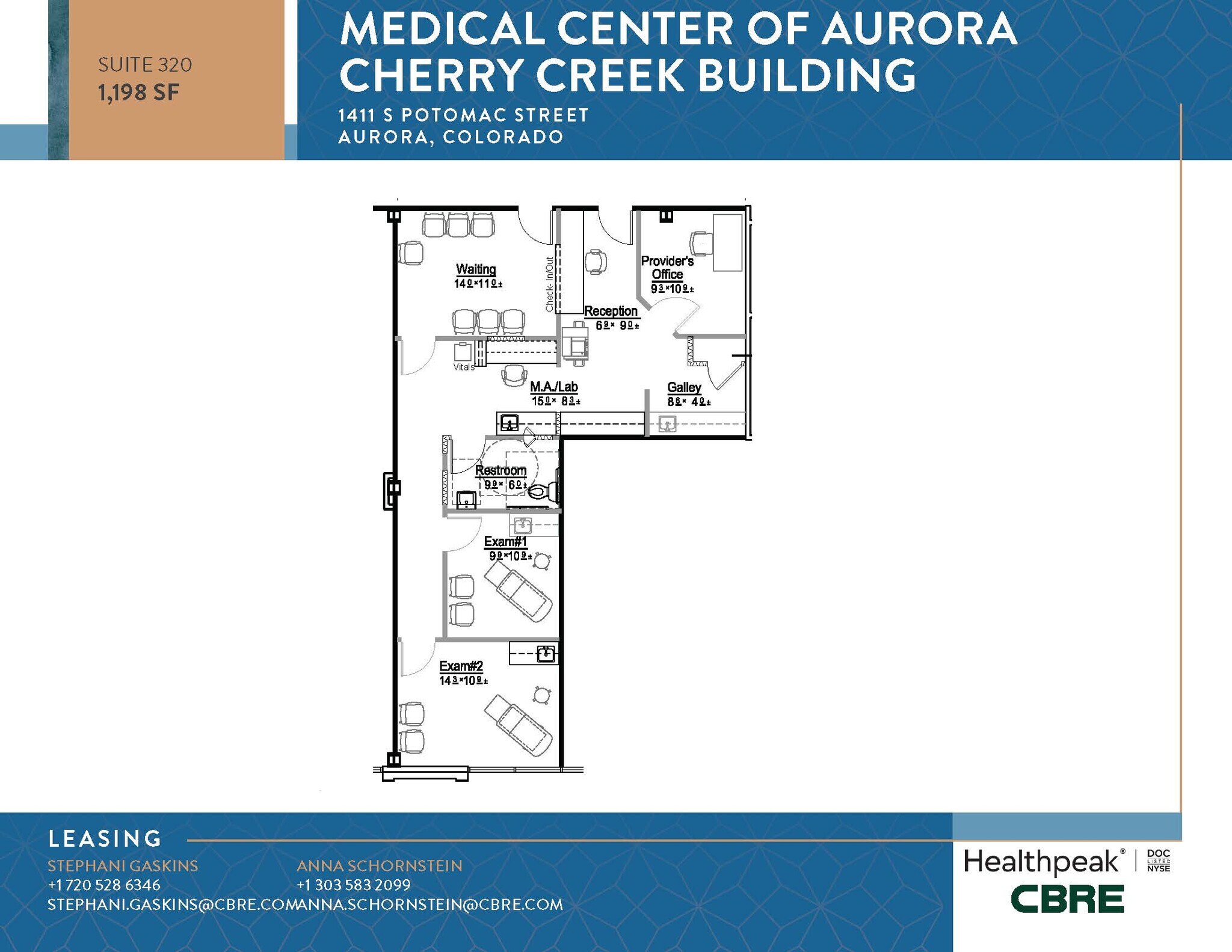 1411 S Potomac St, Aurora, CO à louer Plan d’étage- Image 1 de 1
