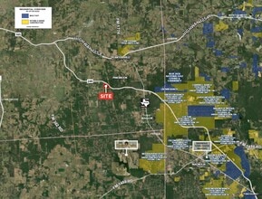SH 249, Plantersville, TX - Aérien Vue de la carte