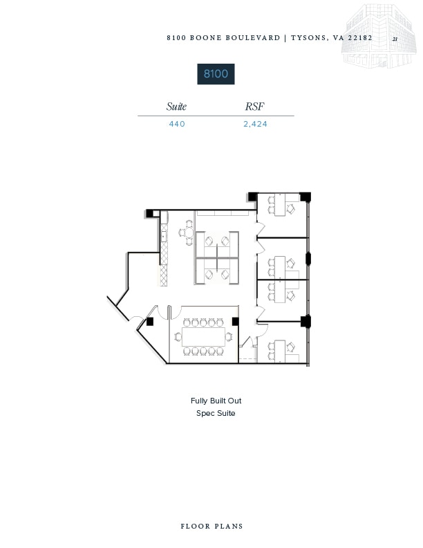 8100 Boone Blvd, Vienna, VA for lease Floor Plan- Image 1 of 1