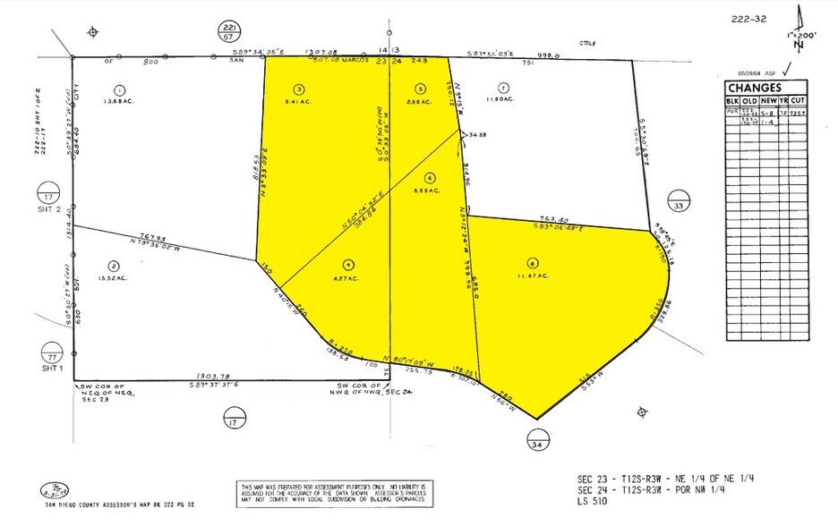 1 Cocos Dr, San Marcos, CA à vendre - Plan cadastral - Image 2 de 2