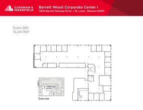 13515 Barrett Parkway Dr, Ballwin, MO à louer Plan de site- Image 1 de 1
