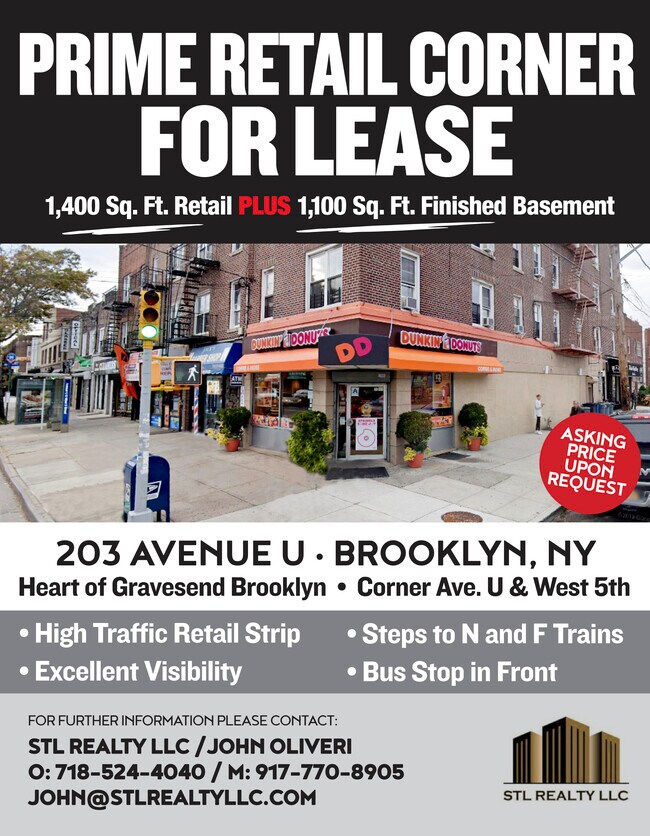 More details for 203 Avenue U, Brooklyn, NY - Retail for Lease