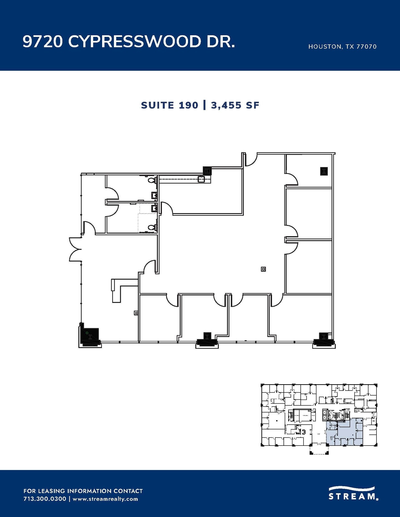 9720 Cypresswood Dr, Houston, TX à louer Plan d’étage- Image 1 de 1