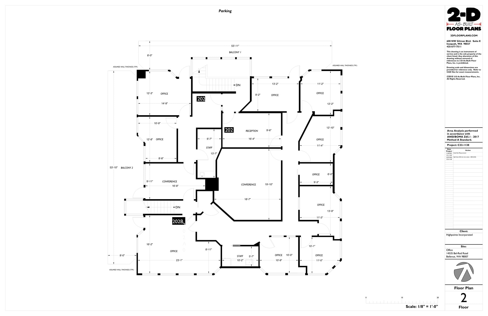 14535 NE Bel Red Rd, Bellevue, WA à louer Plan de site- Image 1 de 1