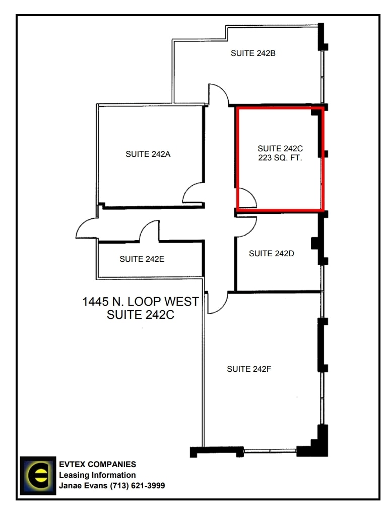 1445 North Loop W, Houston, TX for lease Floor Plan- Image 1 of 1