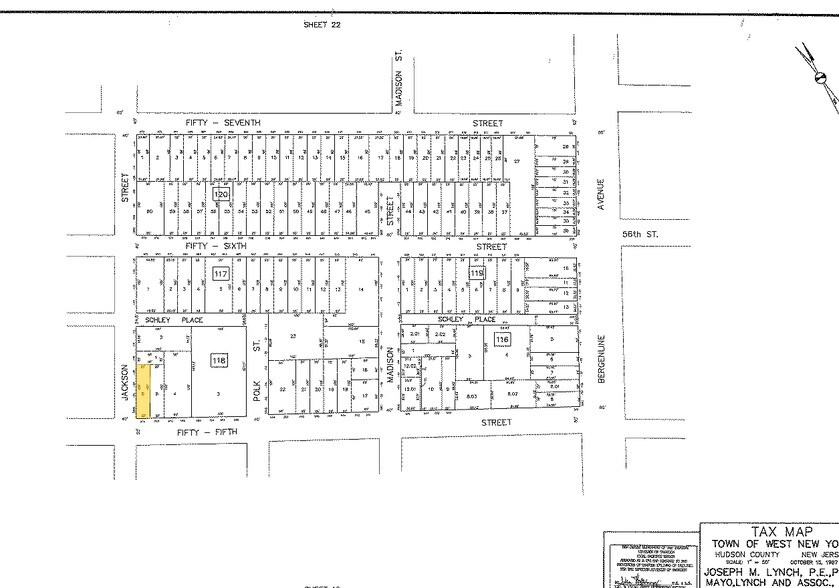 574 55th St, West New York, NJ à louer - Plan cadastral - Image 3 de 4