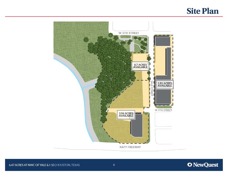 6.47 Acres at Yale & I-10, Houston, TX à vendre - Plan de site - Image 2 de 2