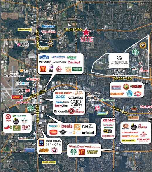 Zeigler Blvd, Mobile, AL à vendre - Photo du bâtiment - Image 2 de 2