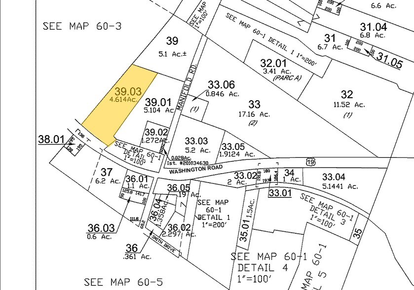 449 Washington Rd, Washington, PA à louer - Plan cadastral - Image 2 de 3