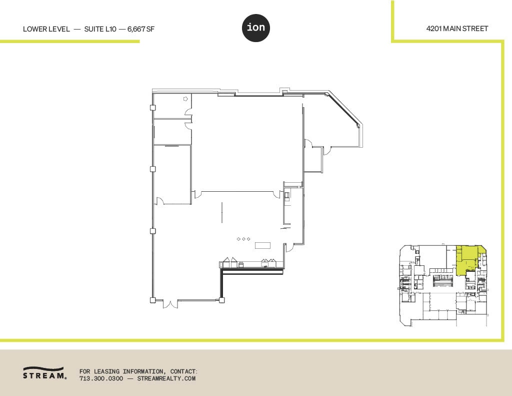 4201 Main St, Houston, TX for lease Floor Plan- Image 1 of 1