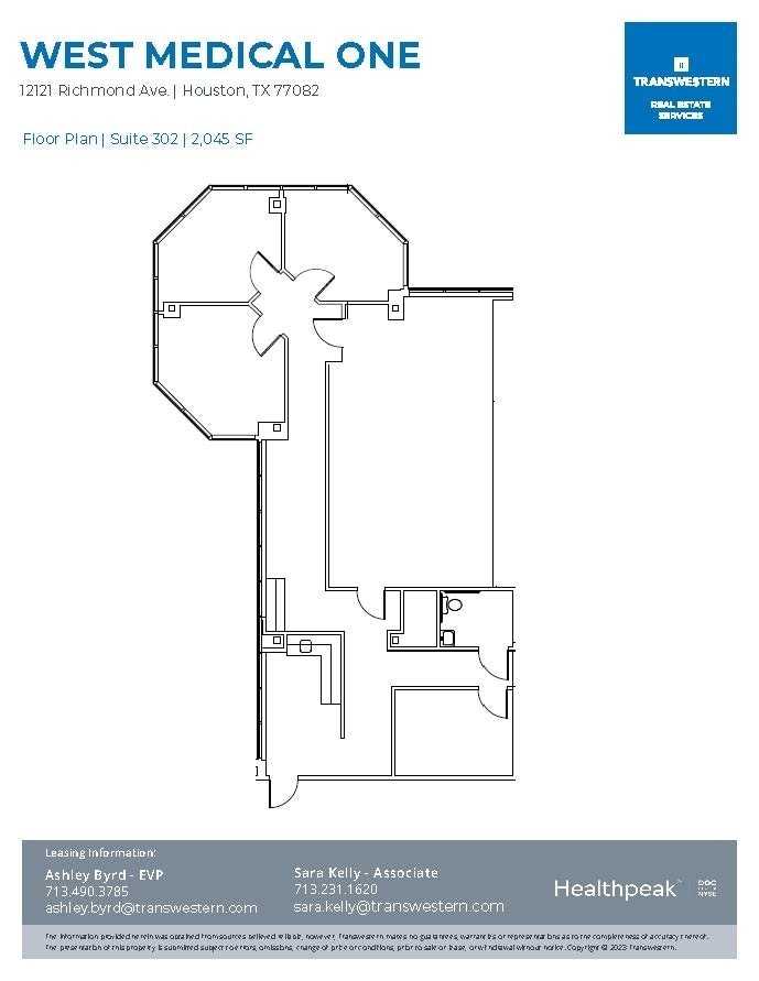 12121 Richmond Ave, Houston, TX à louer Plan d’étage- Image 1 de 2