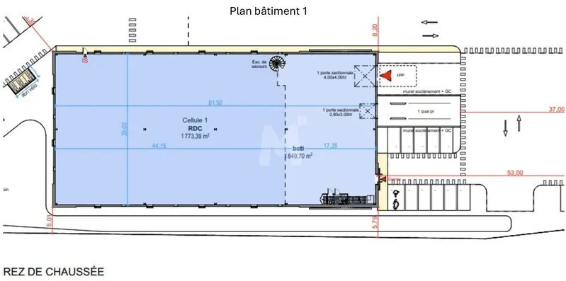 Flex in Wissous for lease Floor Plan- Image 1 of 3